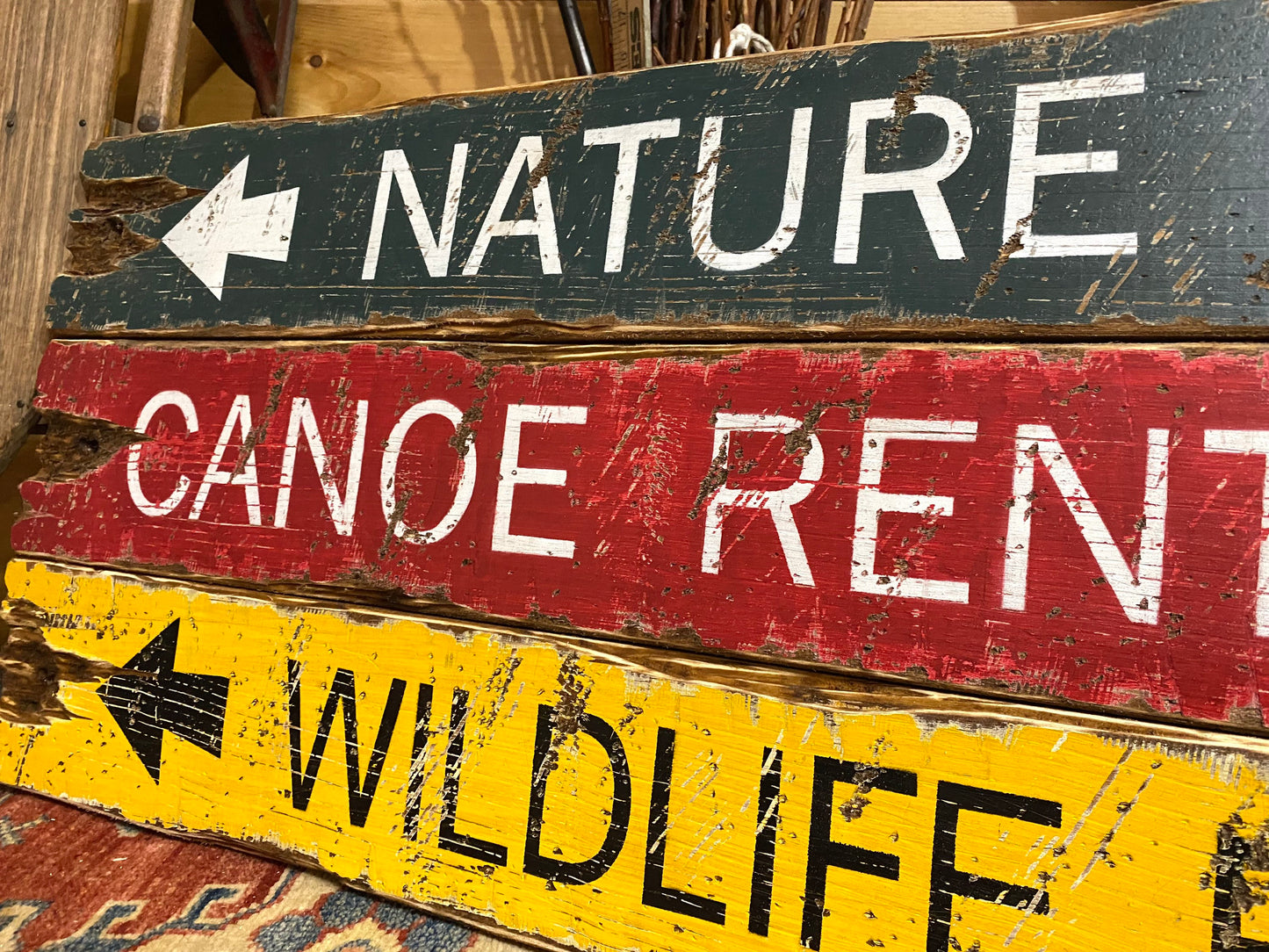 Wildlife Refuge Cabin Sign Set