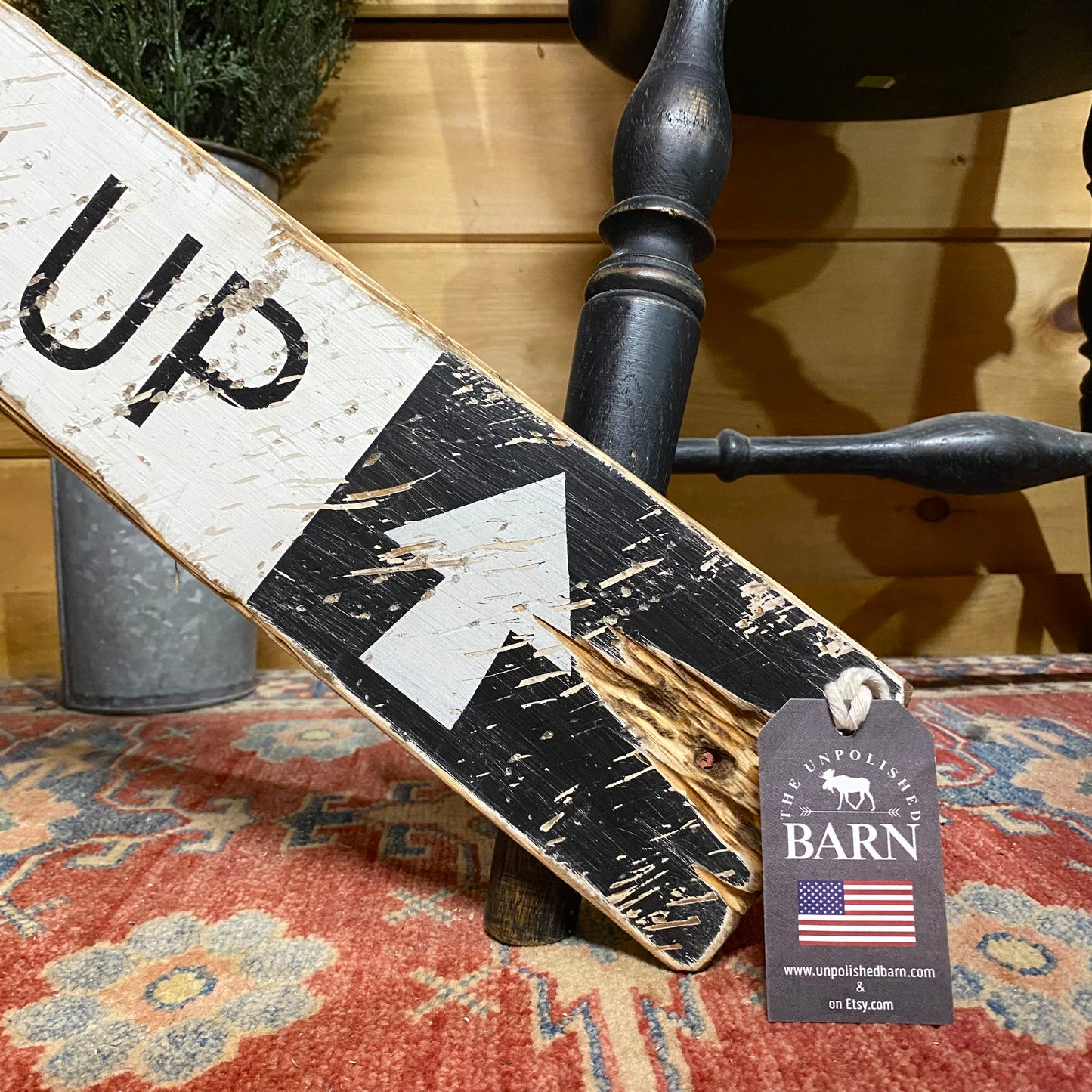 Ski Tips Up Sign