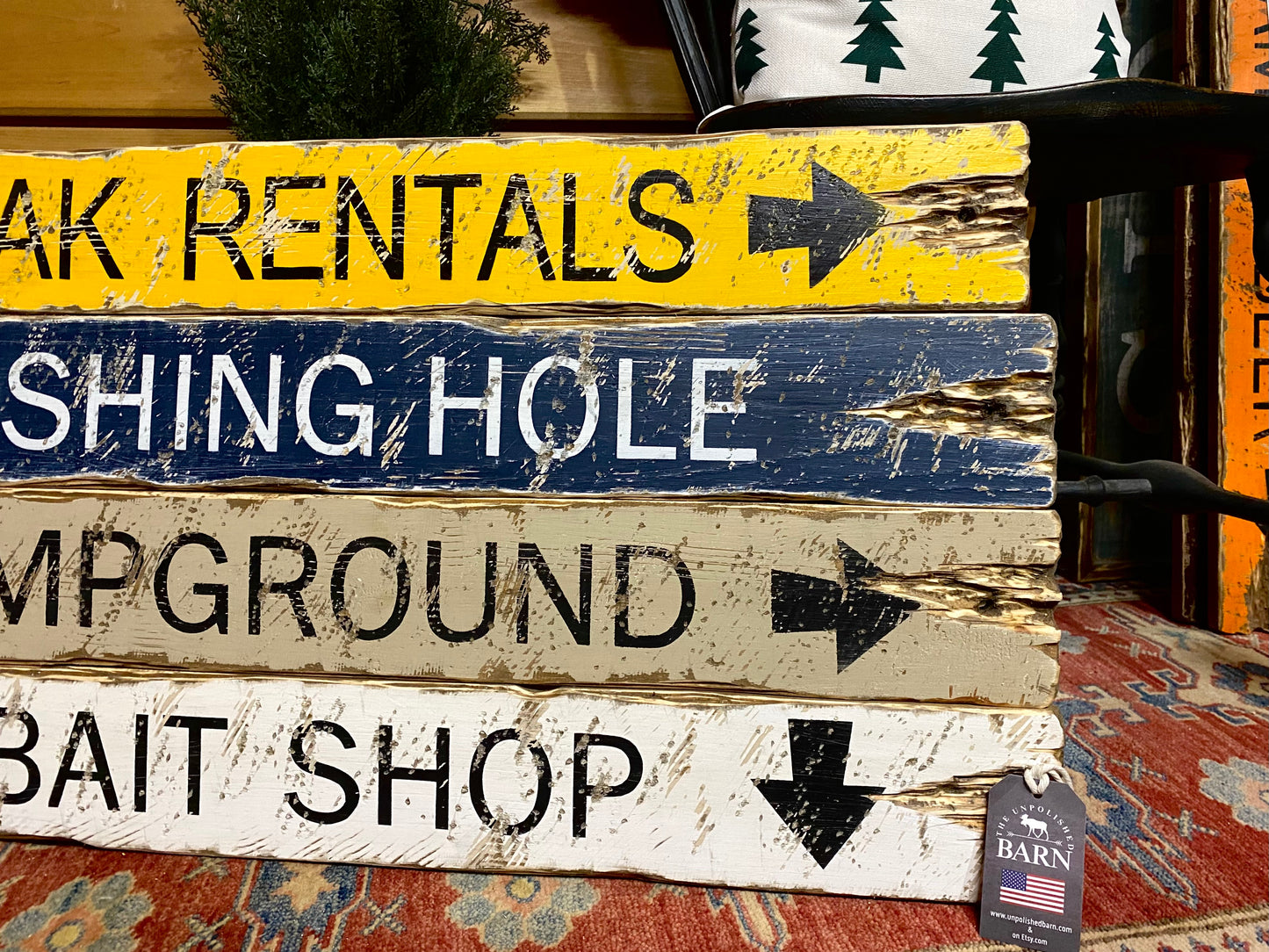 Fishing & Kayaking Sign Set