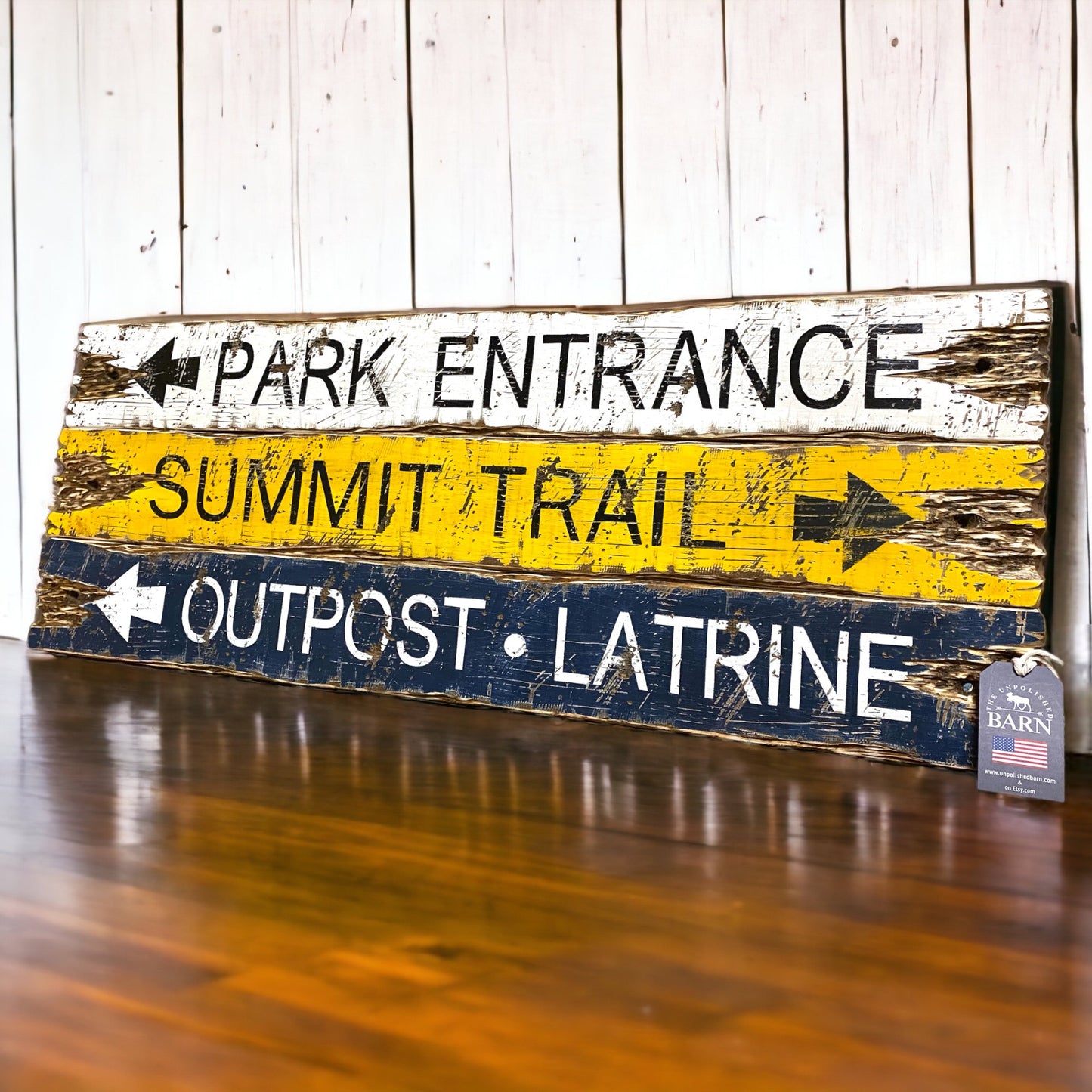 National park wood sign set