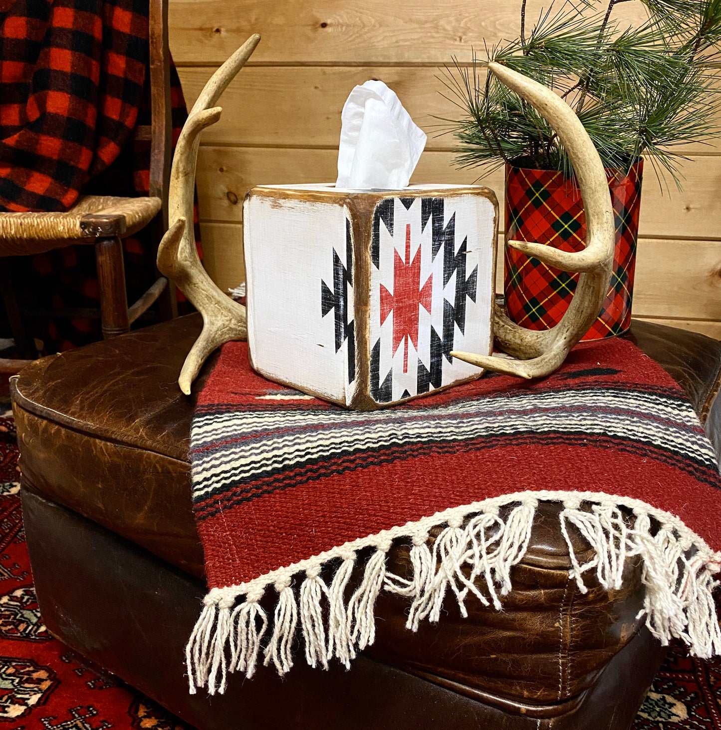 Southwestern Aztec Tissue Box Cover