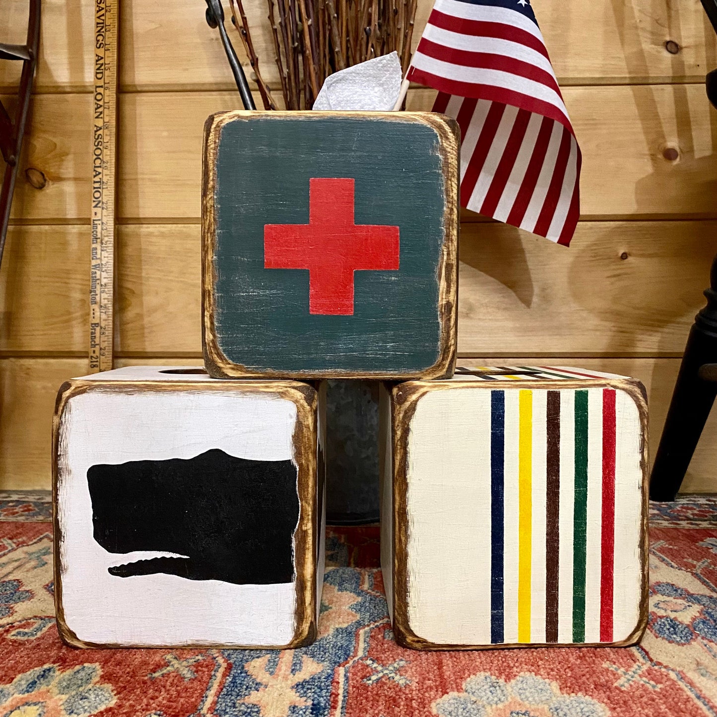 First Aid Army Swiss Cross Tissue Box Cover