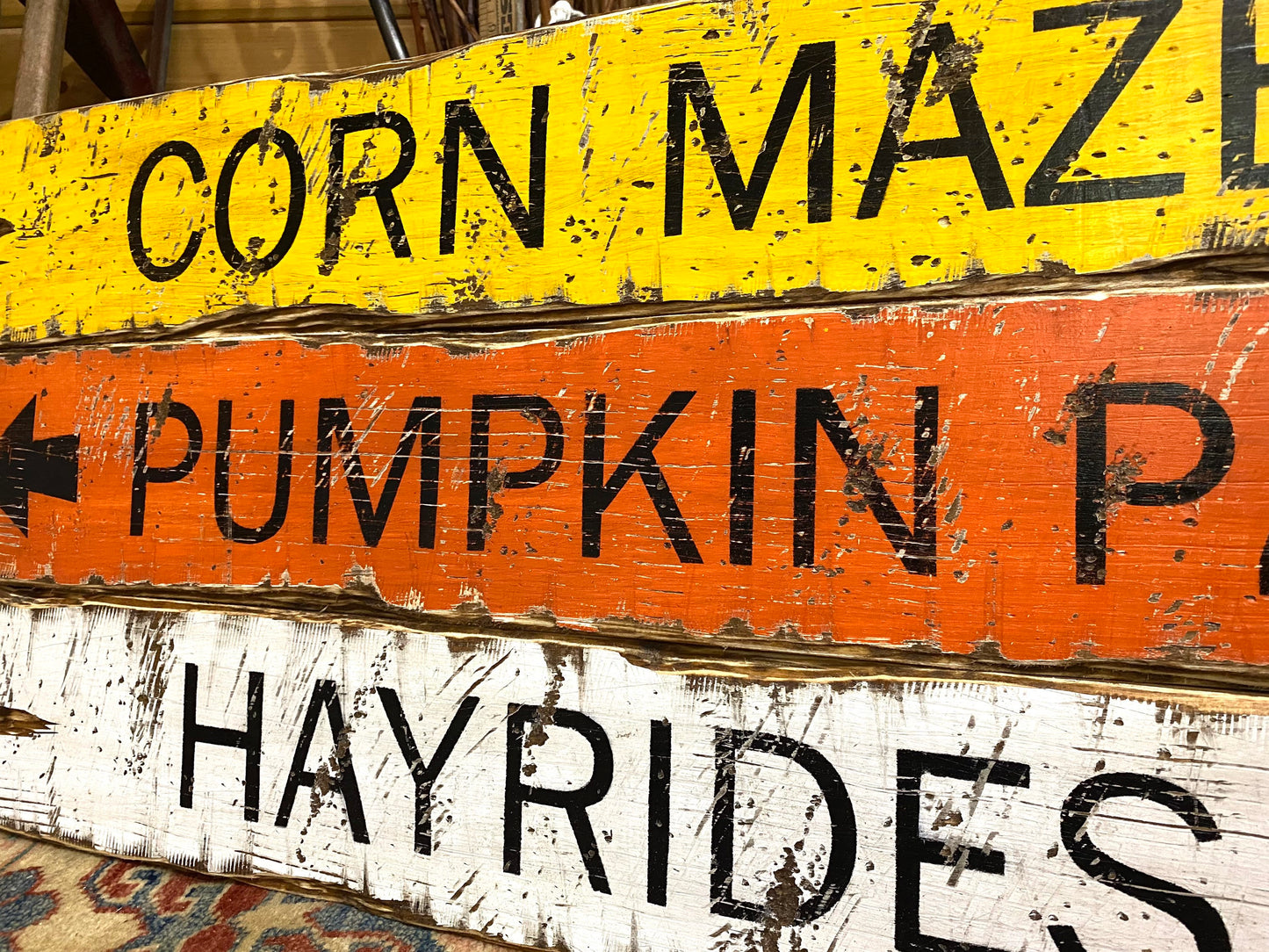 Pumpkin Patch Wood Fall Sign Set