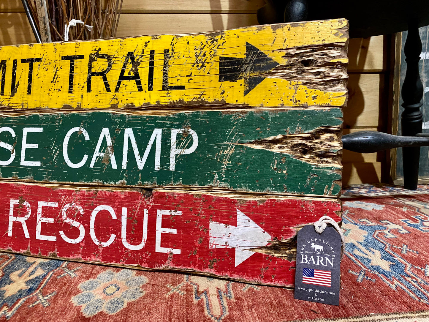Mountain Climbing Cabin Sign Set