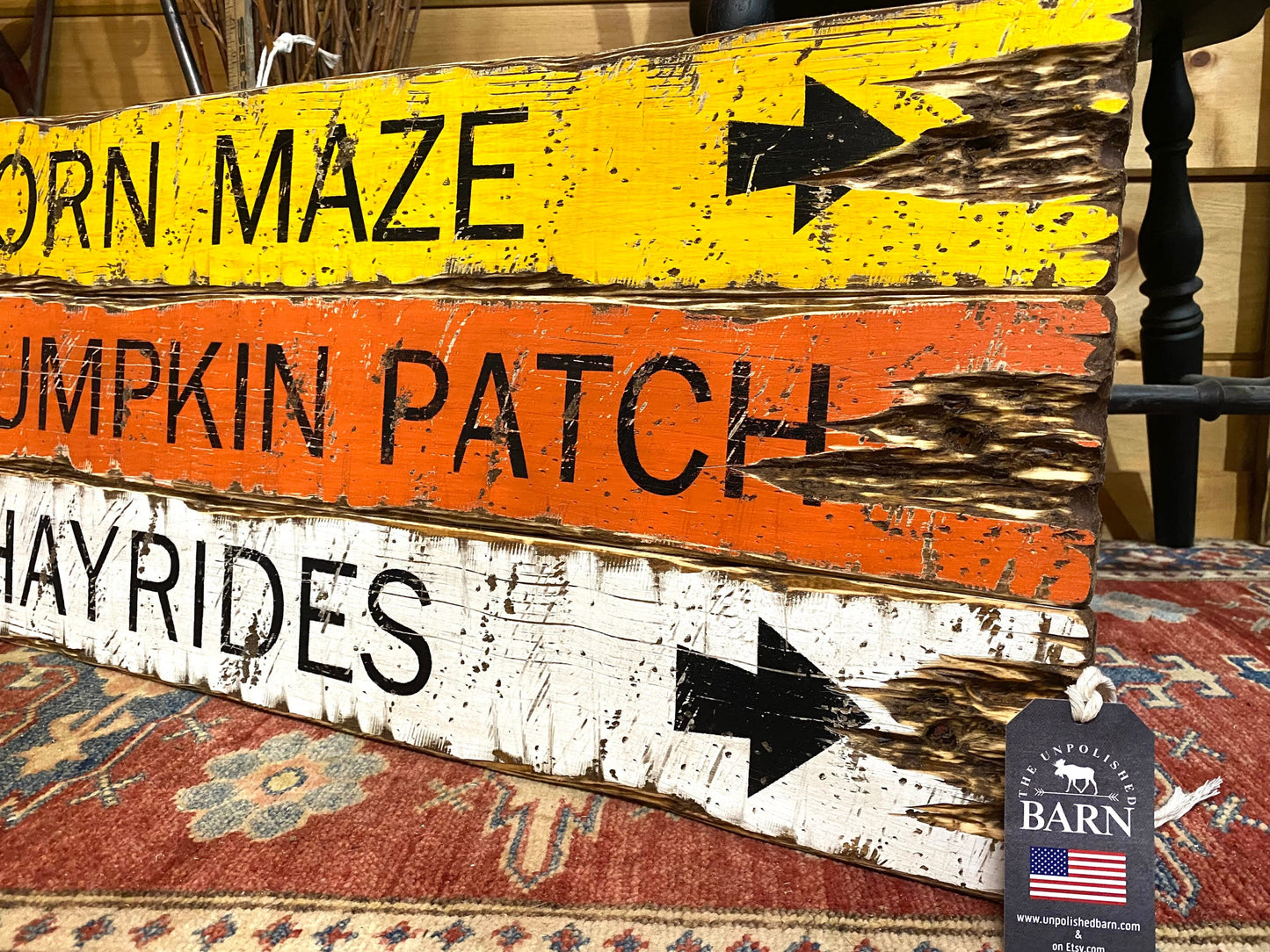 Pumpkin Patch Wood Fall Sign Set