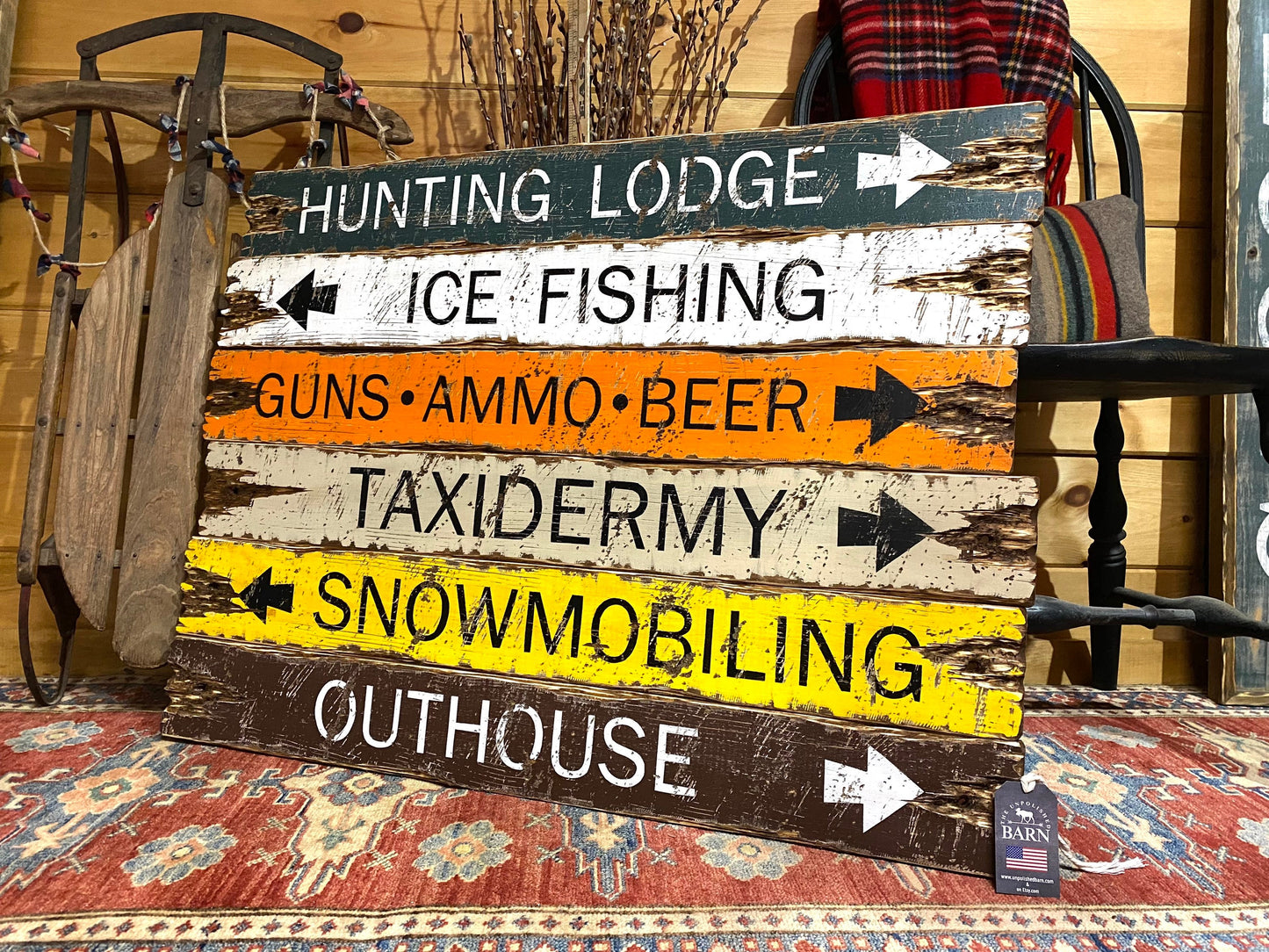 Hunting Lodge & Ice Fishing Cabin Signs