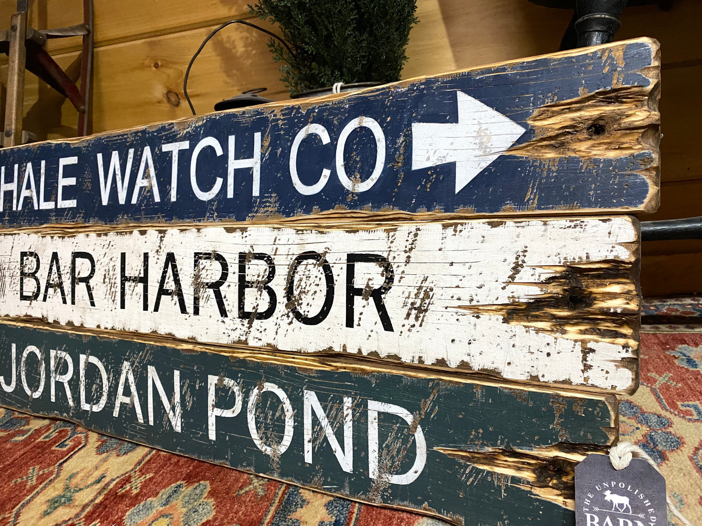 Bar Harbor Maine Jordan Pond Sign Set
