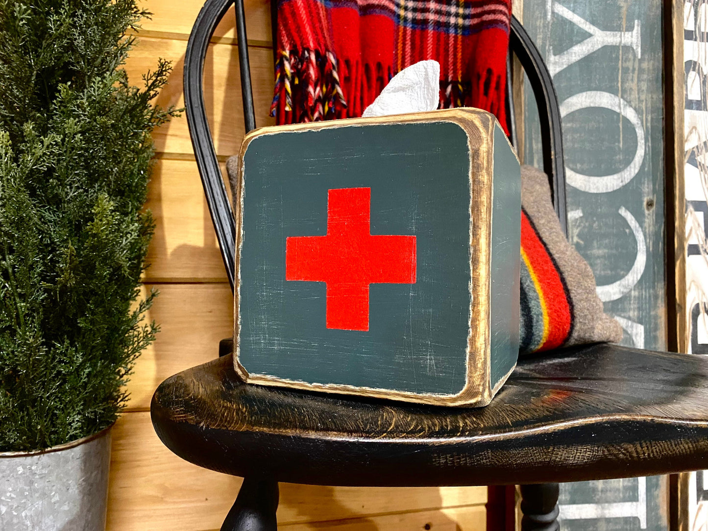 First Aid Army Swiss Cross Tissue Box Cover