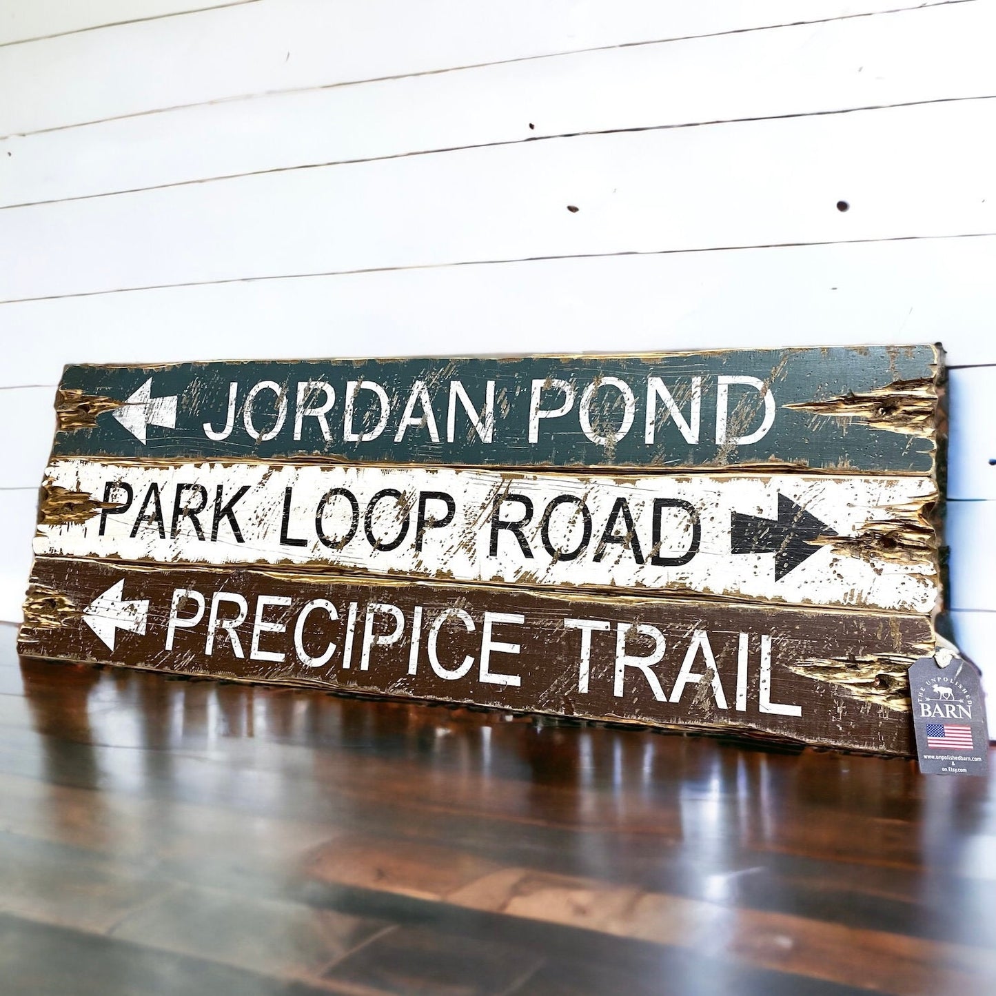 Acadia National park hiking signs