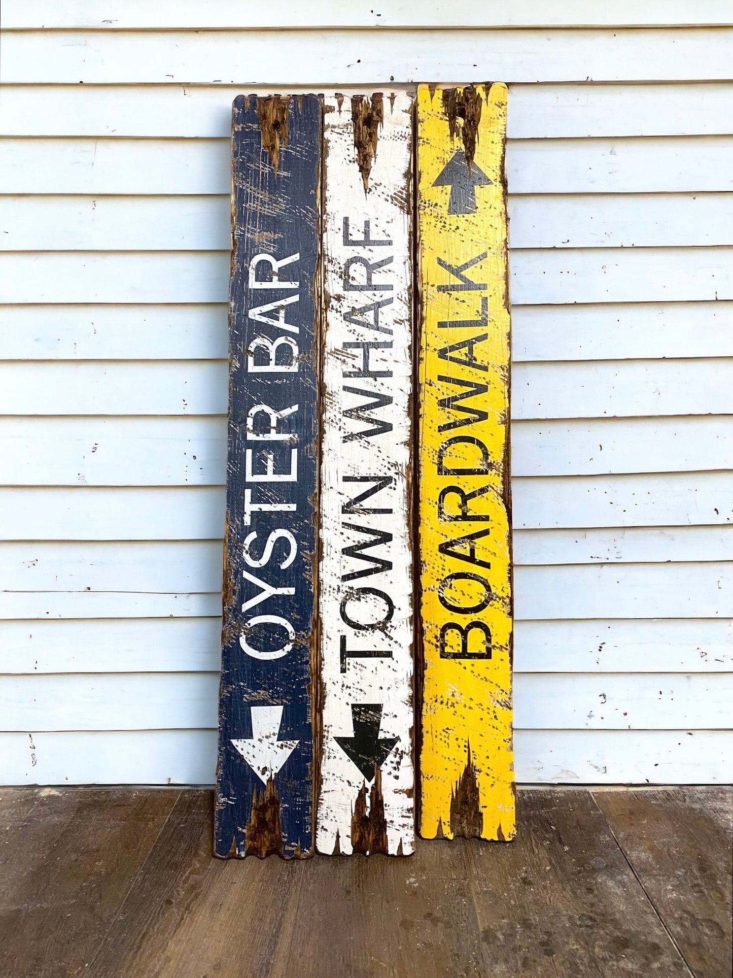 Oyster Bar Beach Sign Set