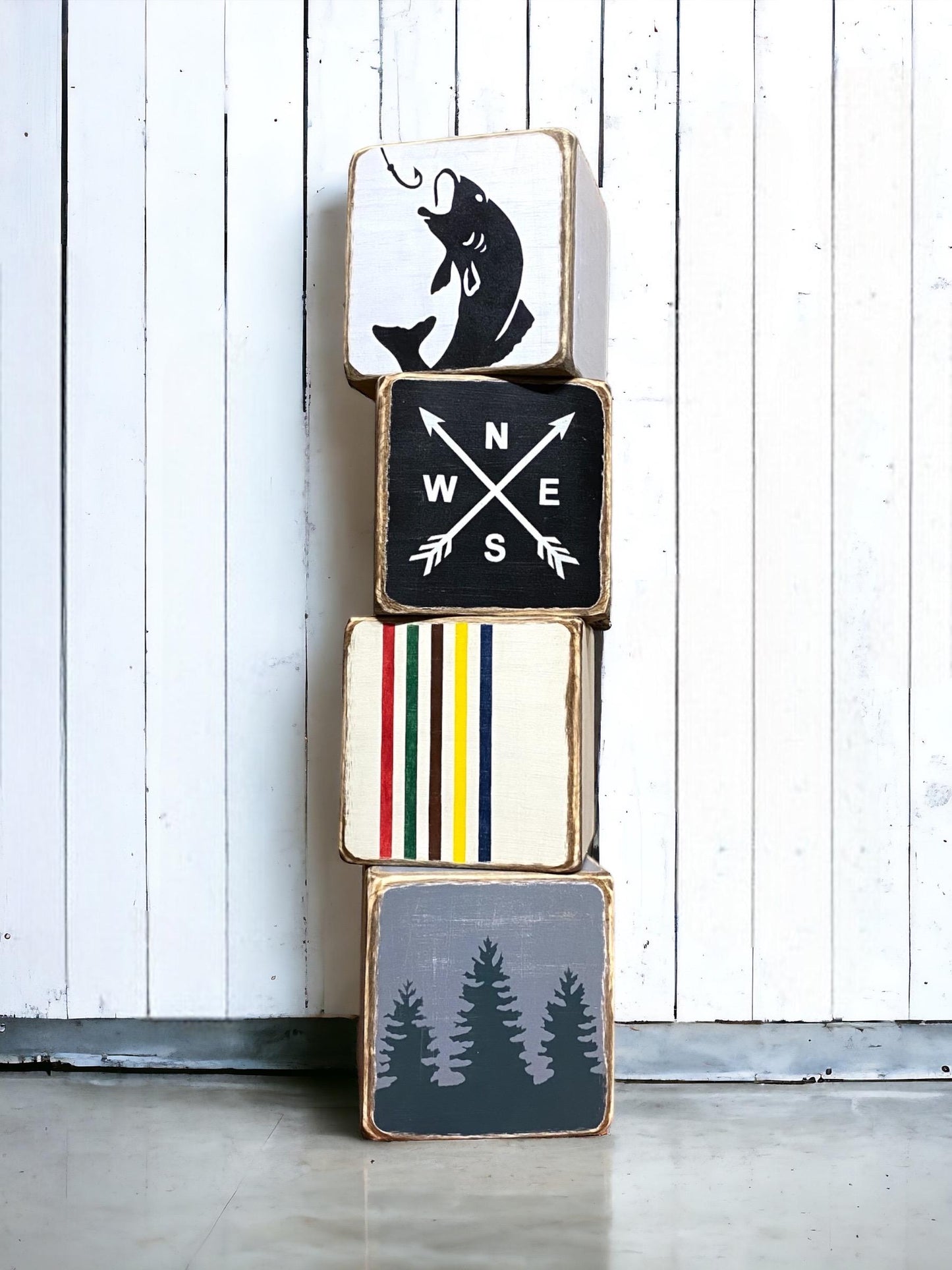 Cabin decor tissue box covers