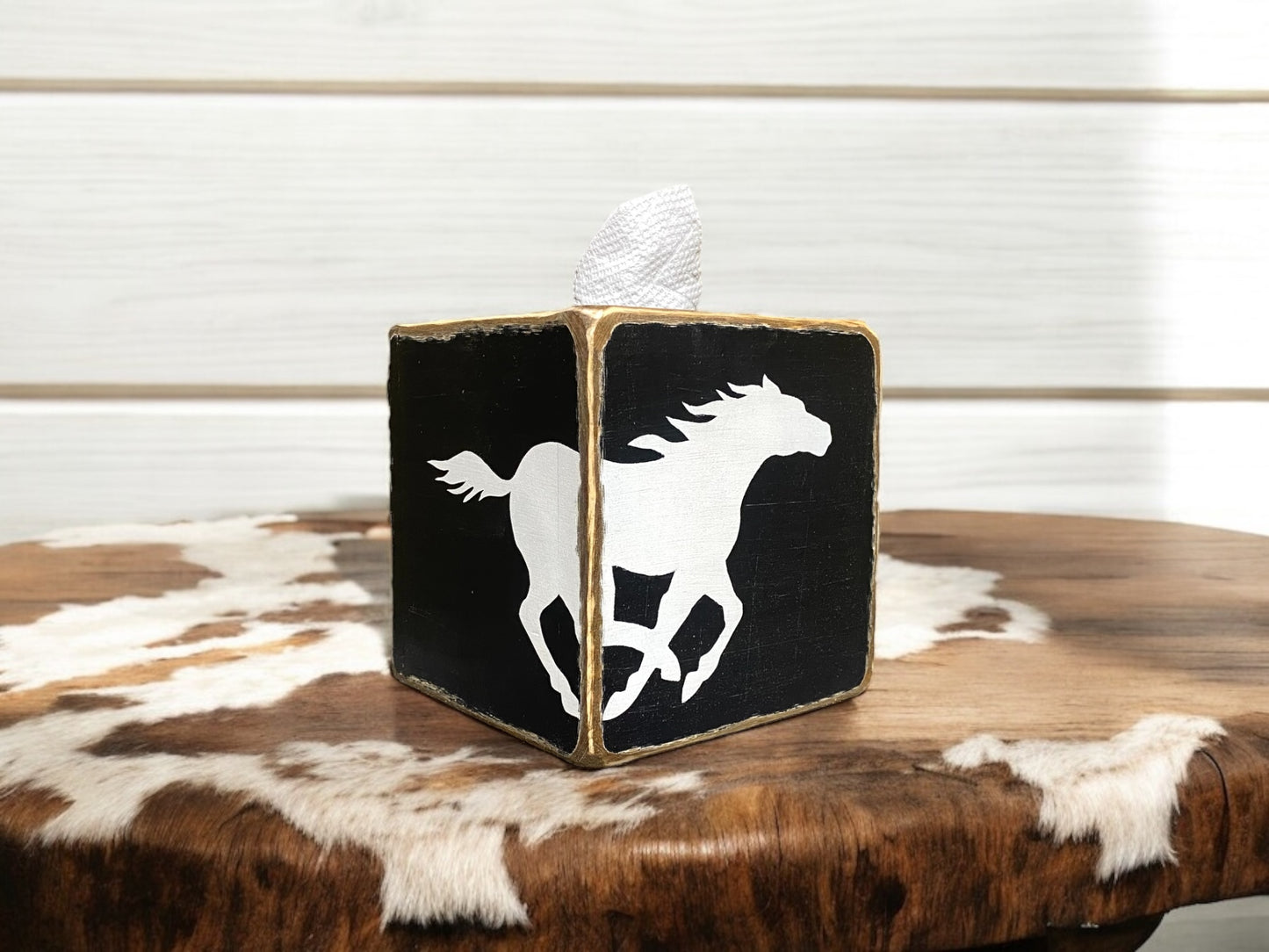Western Horse Riding Tissue Box Cover