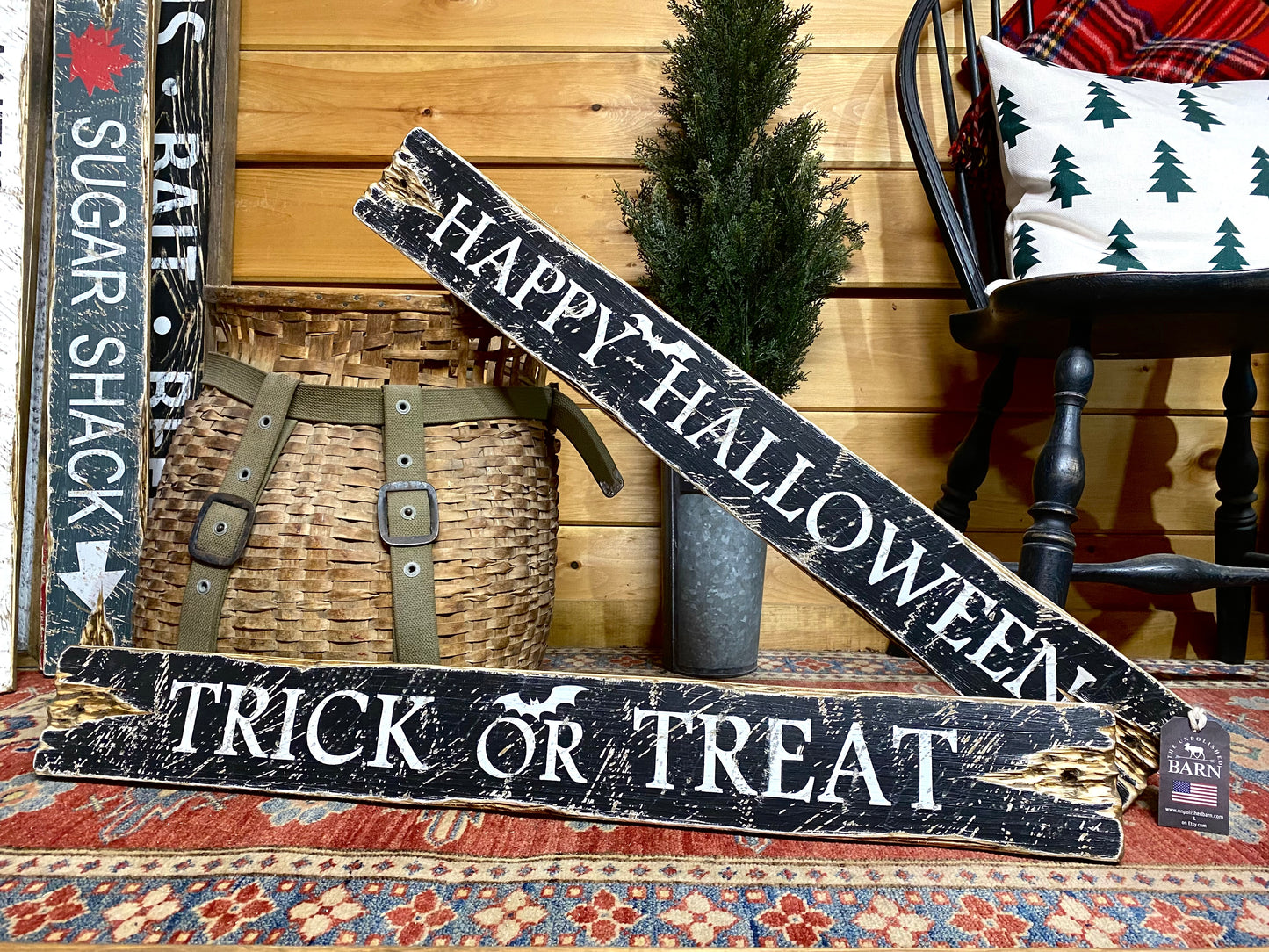 Trick or Treat Spooky Halloween Sign