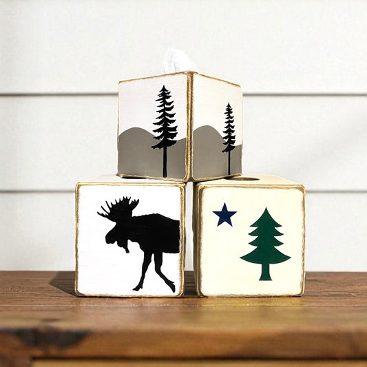 Maine Tissue Box Cover