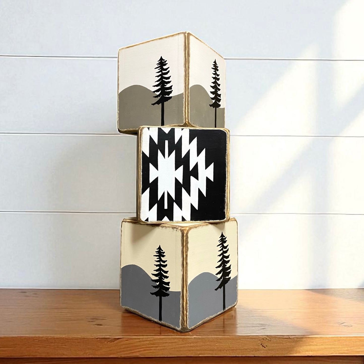 Mountain Pine Tree Forest Tissue Box Cover