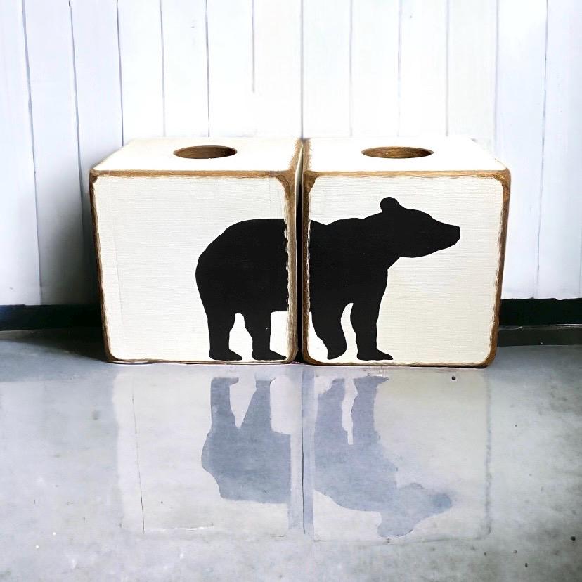 Black Bear Tissue Box Cover