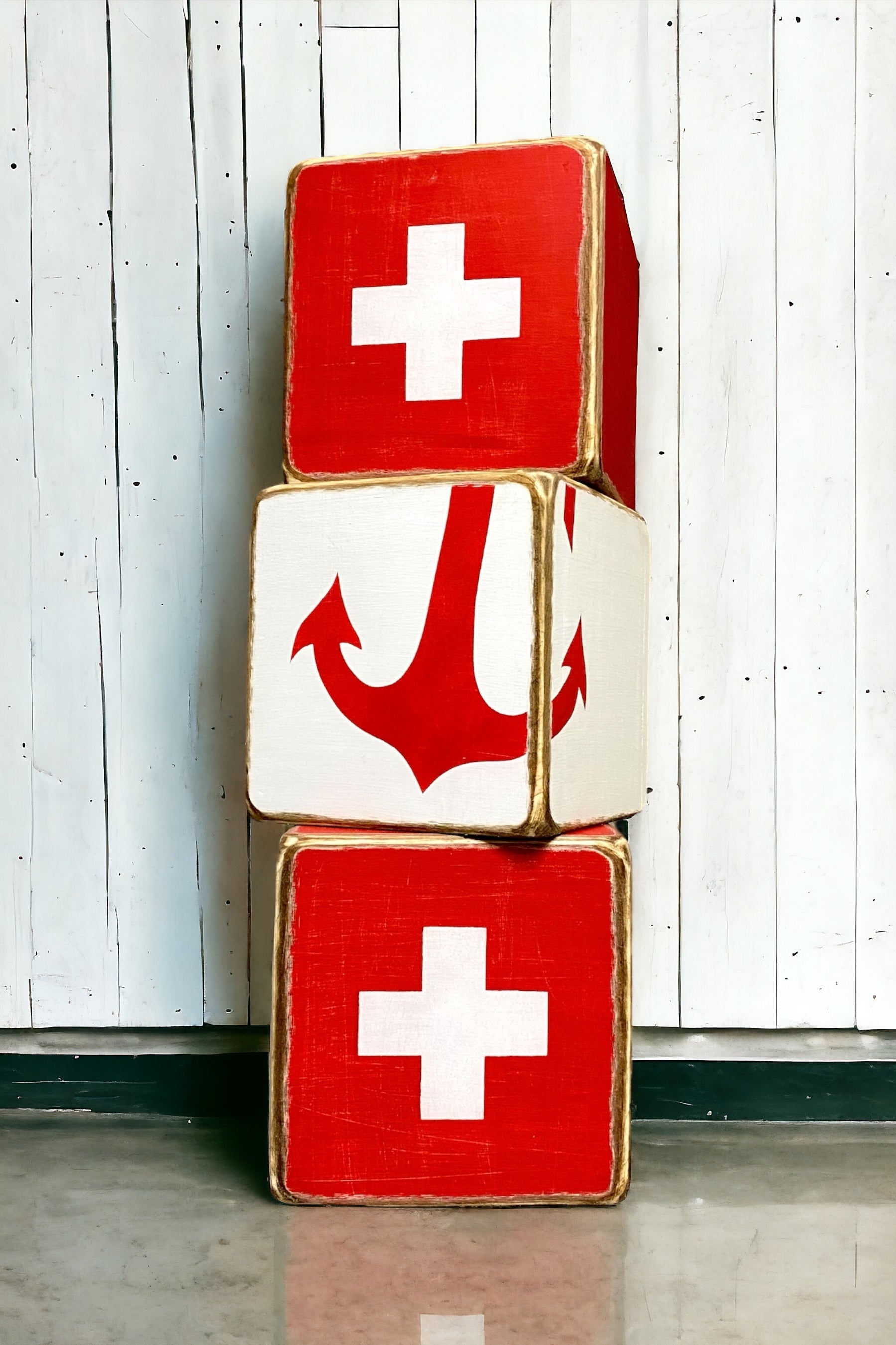 Lifeguard decor, first aid tissue box