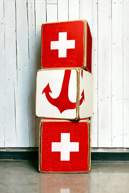 Lifeguard decor, first aid tissue box