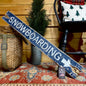 Snowboarding Rustic Wood Sign