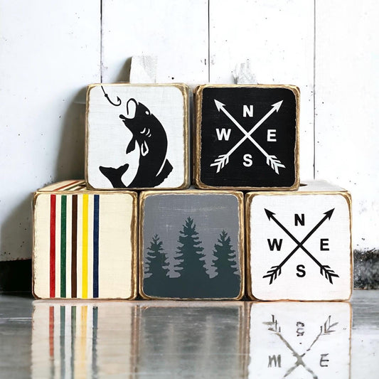 Fishing cabin tissue boxes