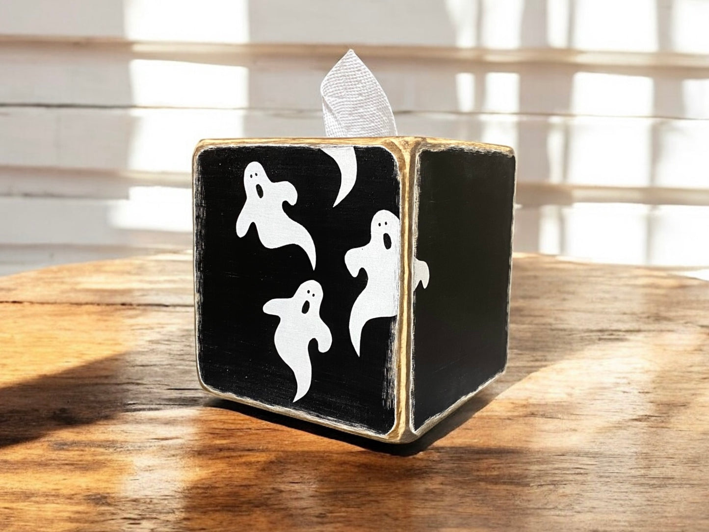 Rustic Halloween Tissue Box Cover