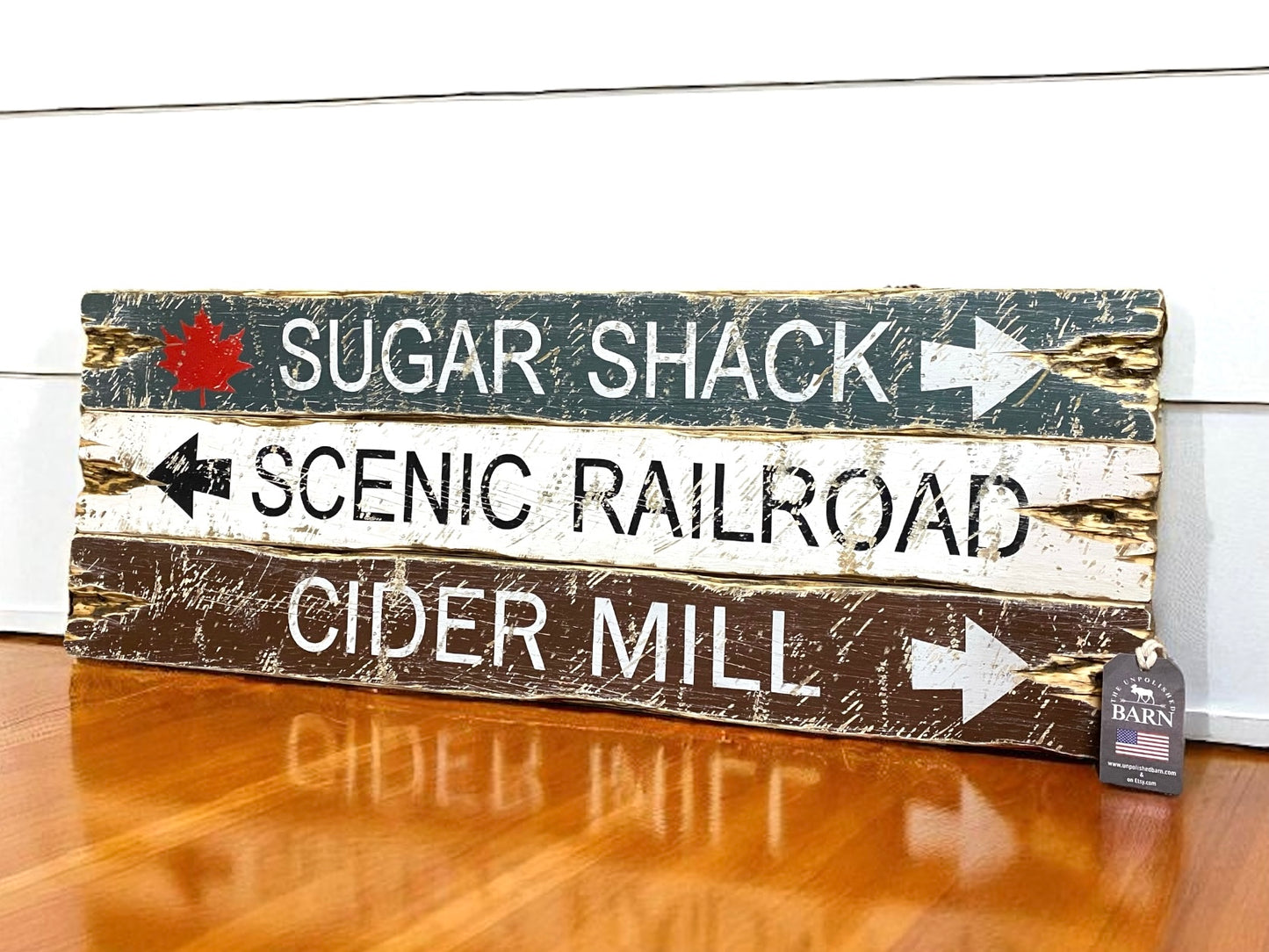 Sugar Shack Vermont Maple Syrup Sign Set