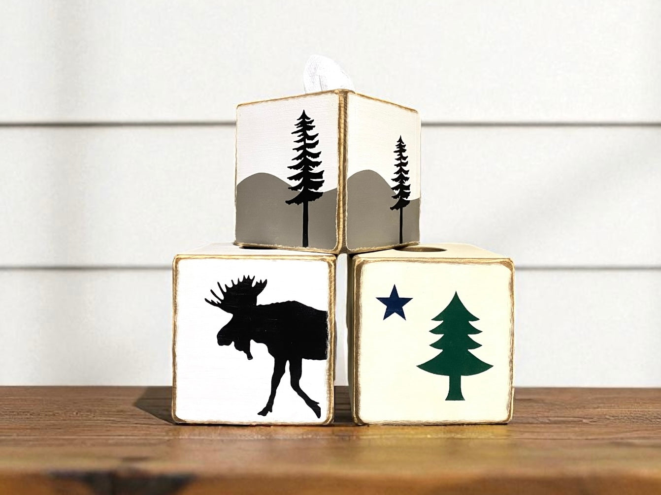 Maine Tissue Box Cover