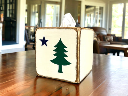 Maine Tissue Box Cover