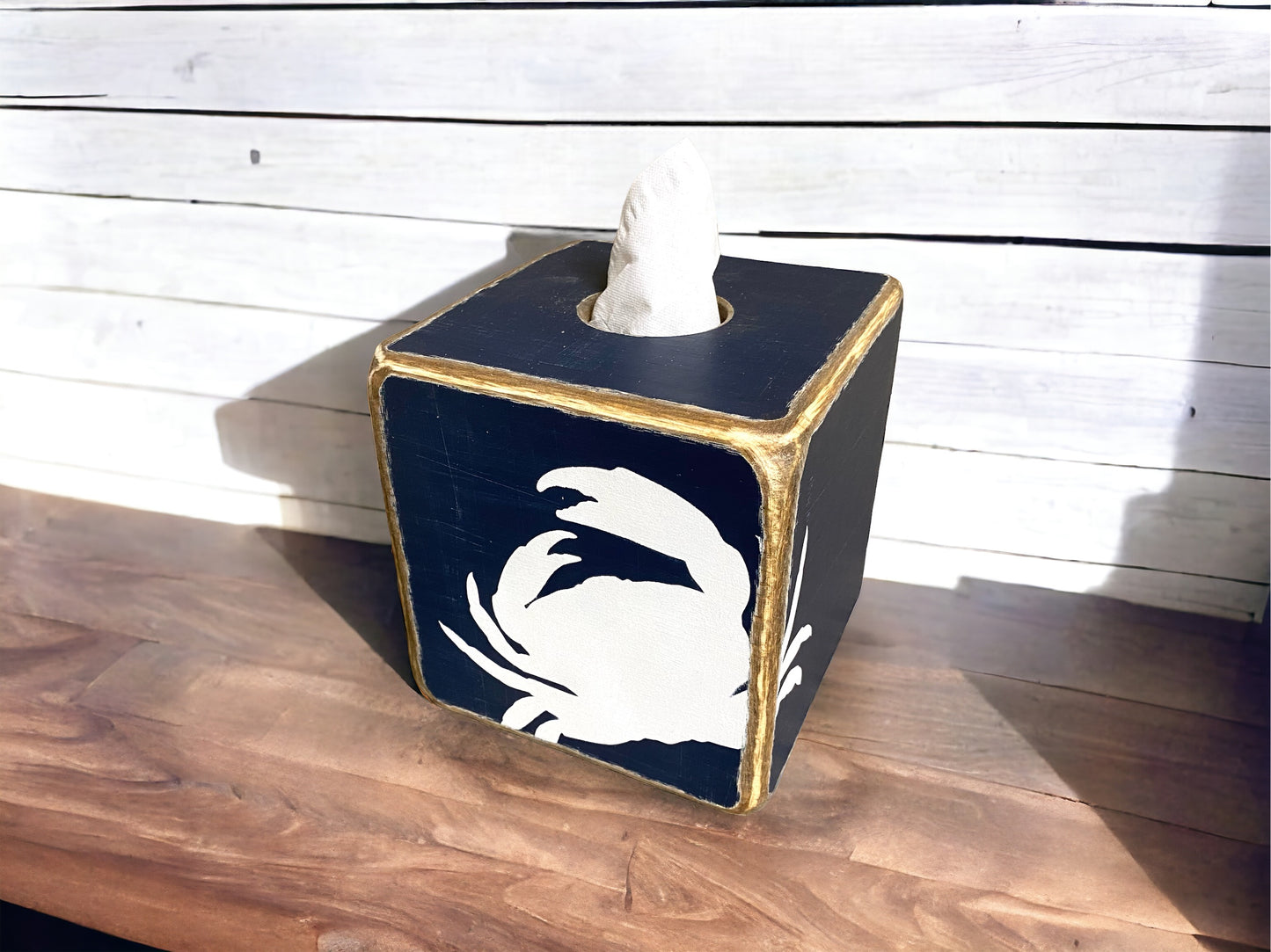 Crab Tissue Box Cover