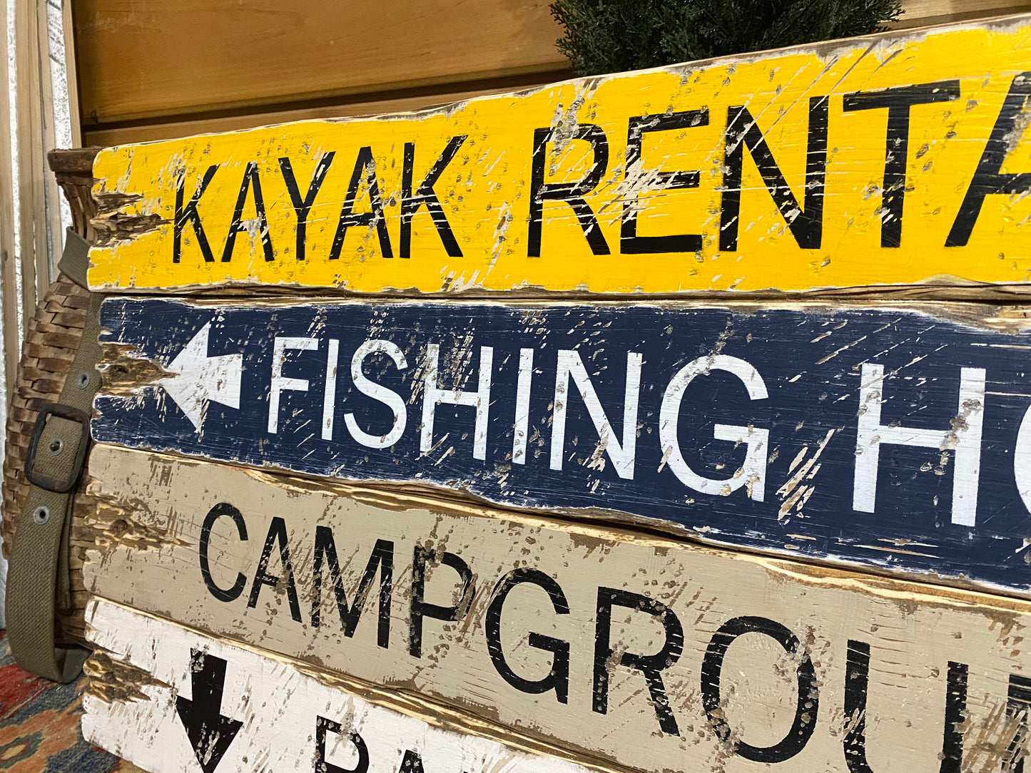 Fishing & Kayaking Sign Set
