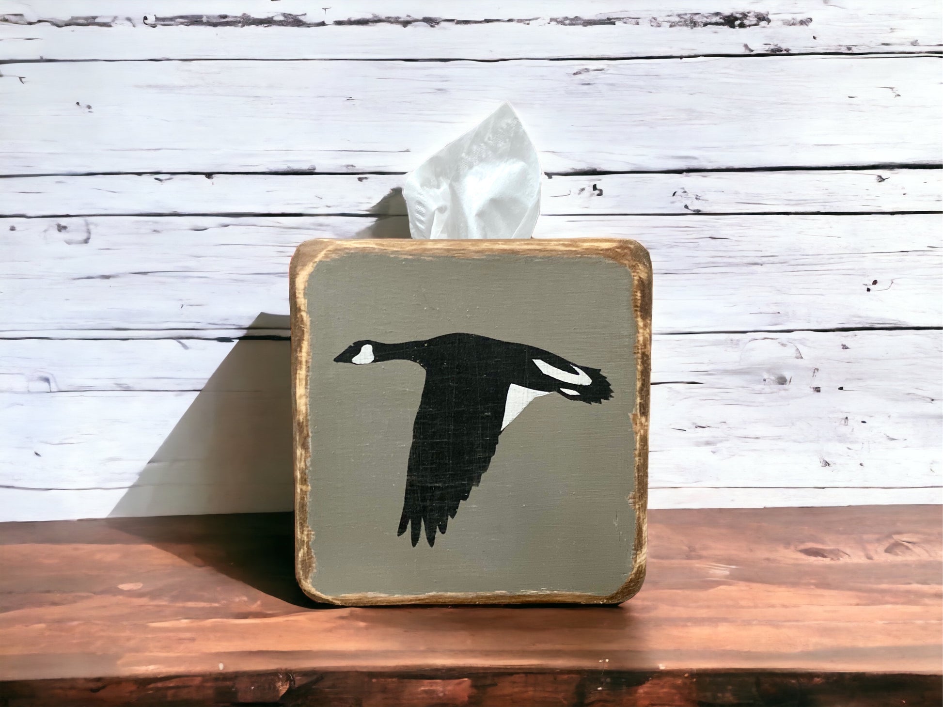 Canadian goose tissue box