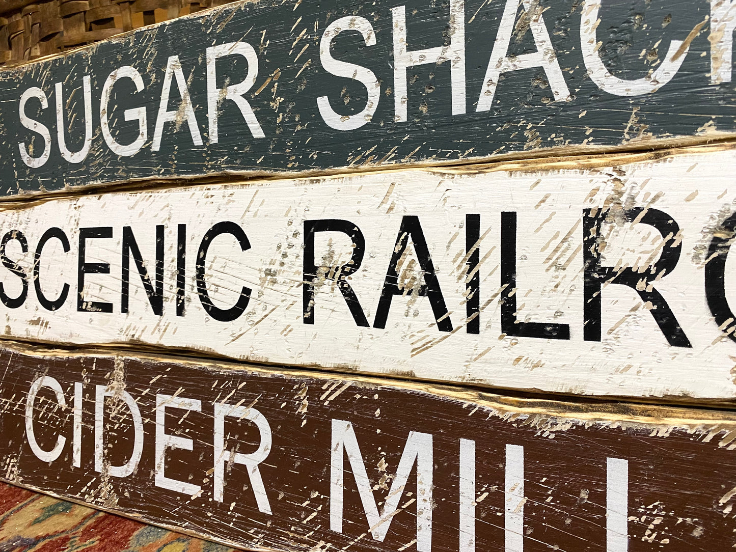 Sugar Shack Vermont Maple Syrup Sign Set