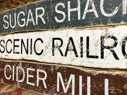 Sugar Shack Vermont Maple Syrup Sign Set