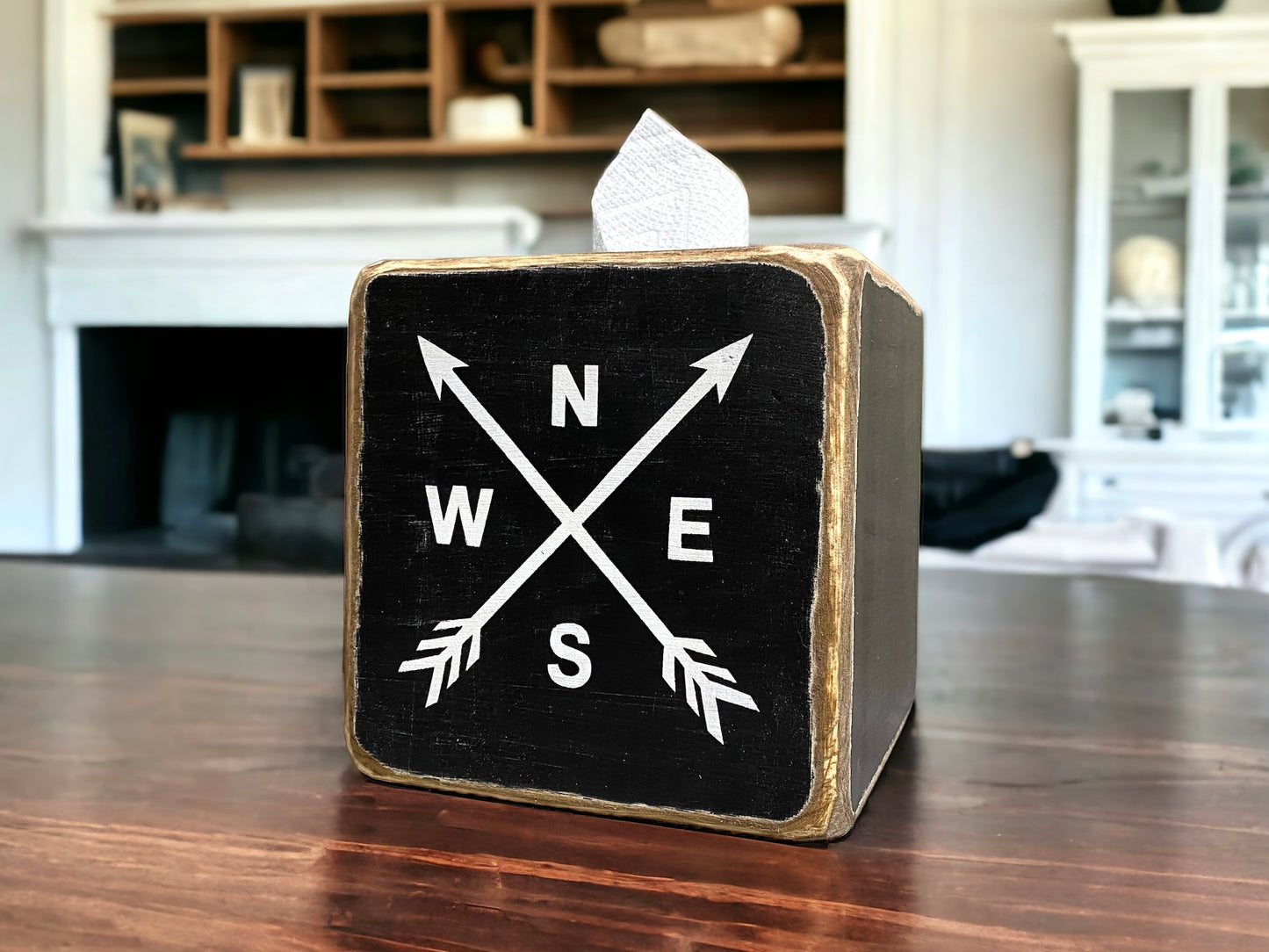 Vermont Log Cabin Tissue Box Cover