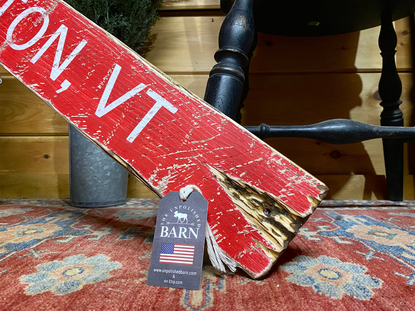 Stratton Vermont Wood Sign