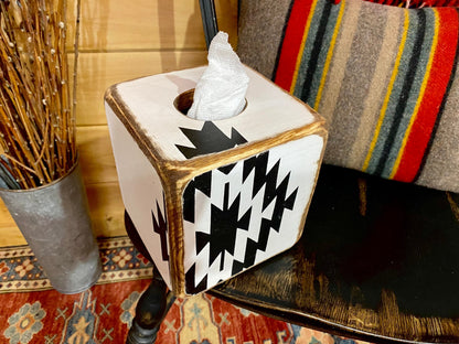 Western Aztec Tissue Box Cover
