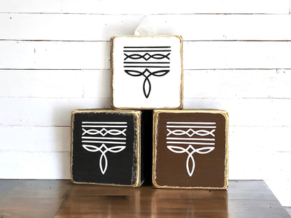 Cowboy boot stitch tissue box