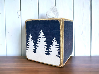 Pine tree tissue box