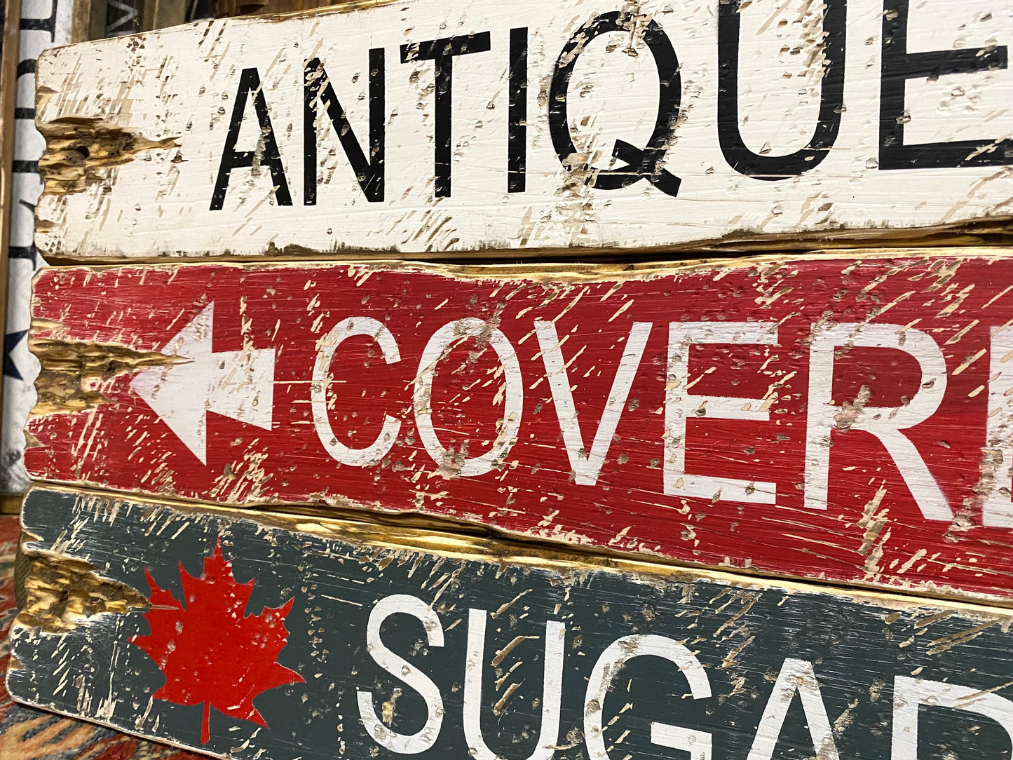 New England Antiques Trail Sign Set