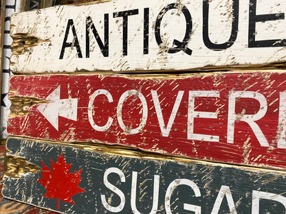 New England Antiques Trail Sign Set