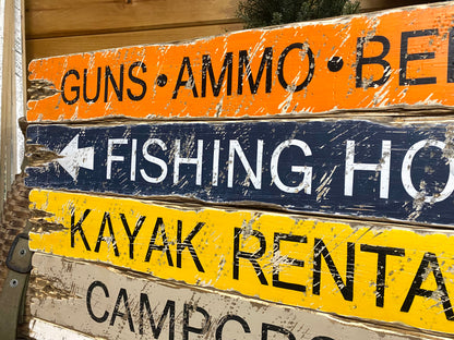 Outdoorsman Fishing Sign Set