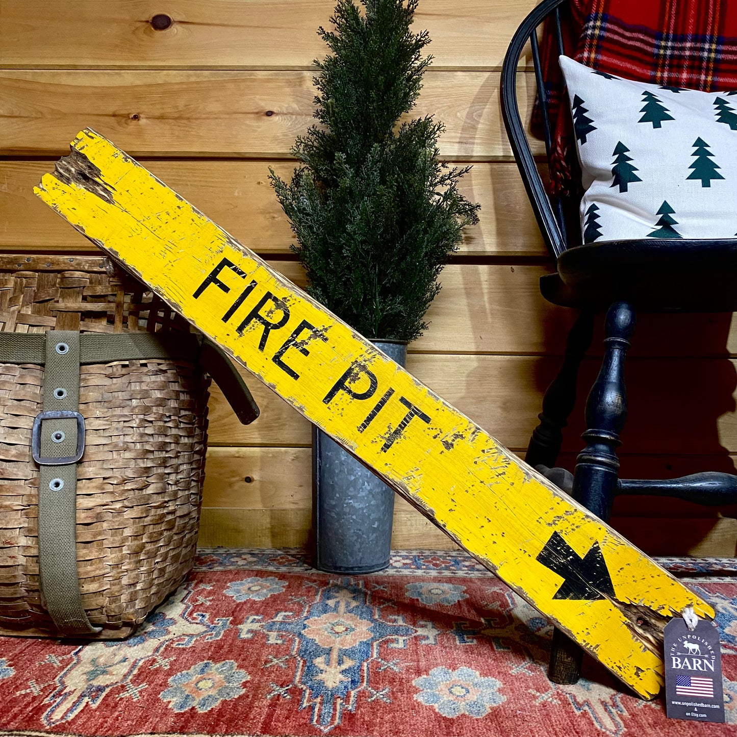 Fire Pit Wood Campfire Sign
