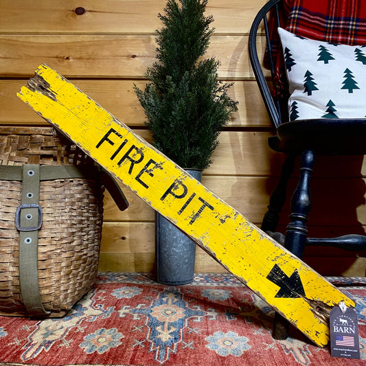 Fire Pit Wood Campfire Sign