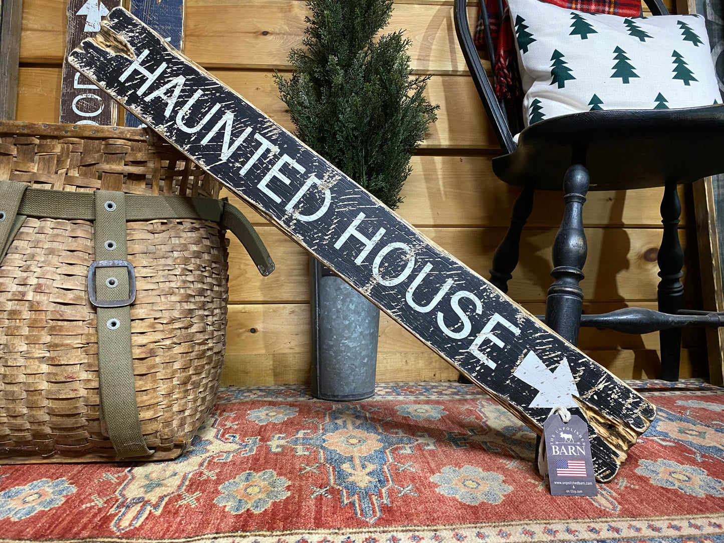 Haunted House Halloween Sign