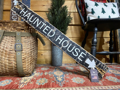 Haunted House Halloween Sign