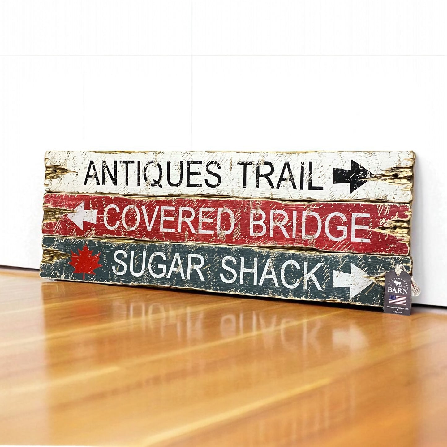 New England Antiques Trail Sign Set