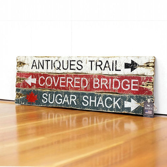 New England Antiques Trail Sign Set