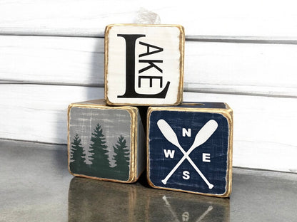 Lake House Anchor Tissue Box Cover