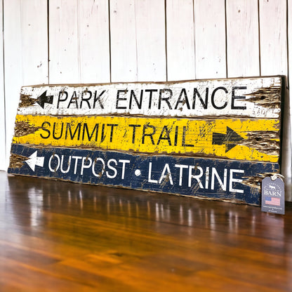 National park wood sign set