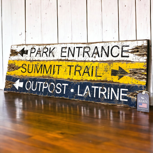 National park wood sign set